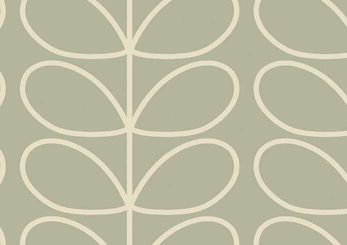 Orla Kiely Jumbo Linear Stem, Pebble - Made to Measure Curtains - Image 8